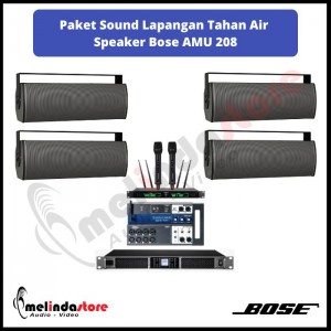Paket Sound Lapangan Upacara Speaker Bose AMU 208 | 4 Speaker (Waterproof)